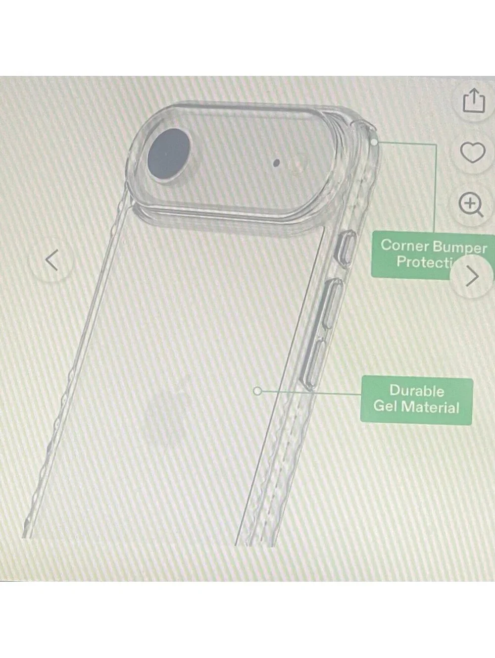 Onn Case for iPhone Air 2025 Clear